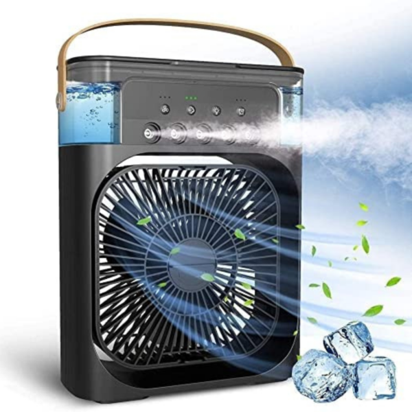 Extonic Air Cooler Fan (ET-C702) – Blue/Green/Black Color - Image 4