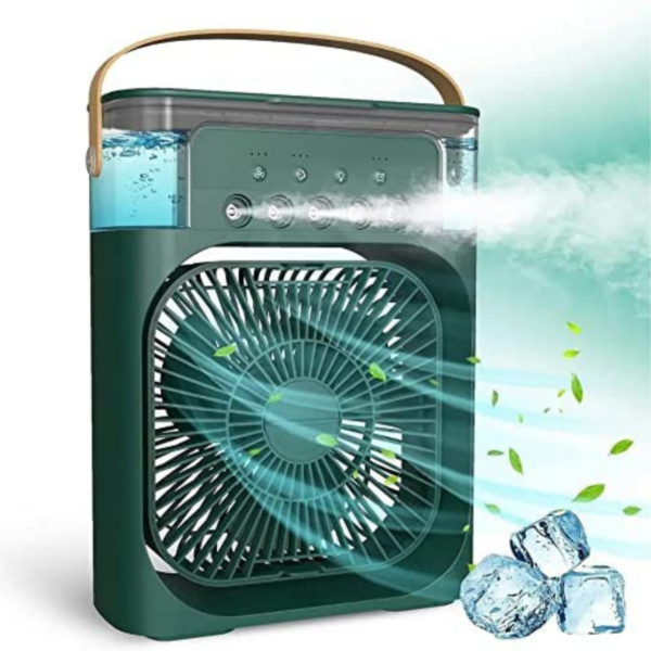 Extonic Air Cooler Fan (ET-C702) – Blue/Green/Black Color - Image 3