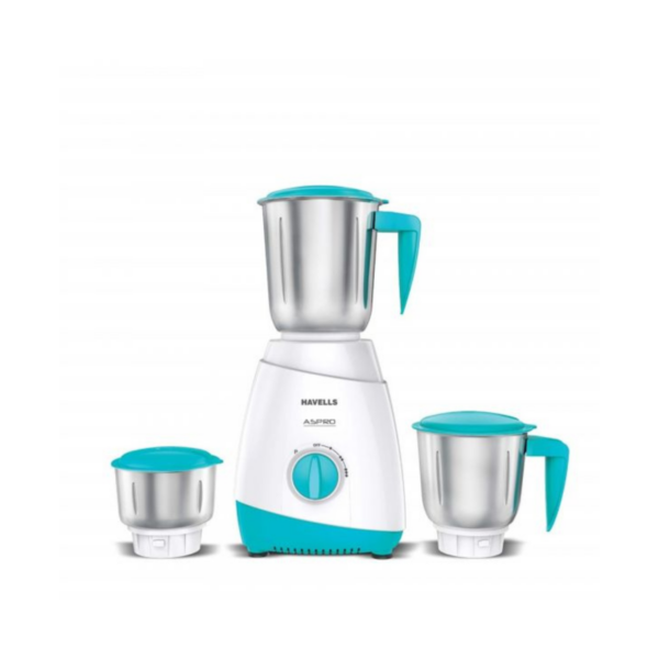 Havells ASPRO 700 Watt Mixer Grinder With 3 Stainless Steel Jar