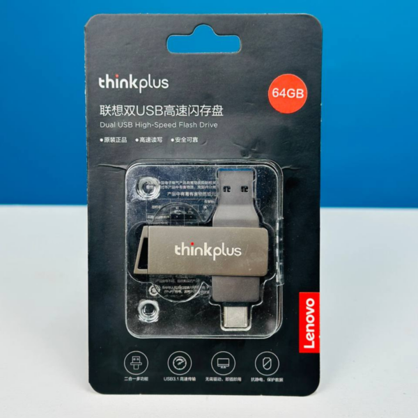 Dual Port Flash Drive Lenovo Thinkplus MU251 USB 3.1 & Type-C 64GB - Image 2