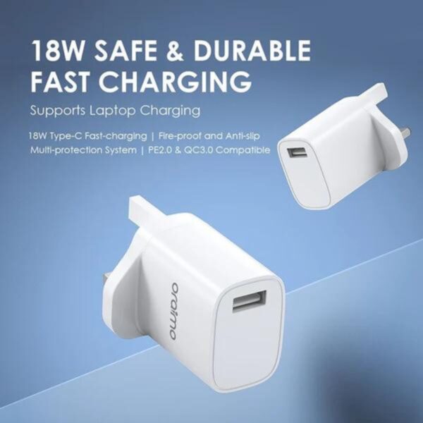 Oraimo Cannon 2 Pro OCW-E97S Type-C 18W Fast Charging Kit - Image 3