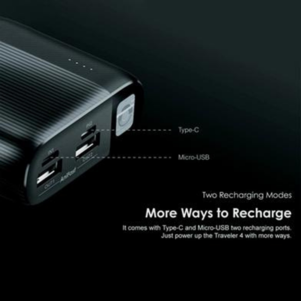 Oraimo Traveler 4 OPB-P204D 20000mAh 15W Fast Charging Dual USB Output Power Bank - Image 2