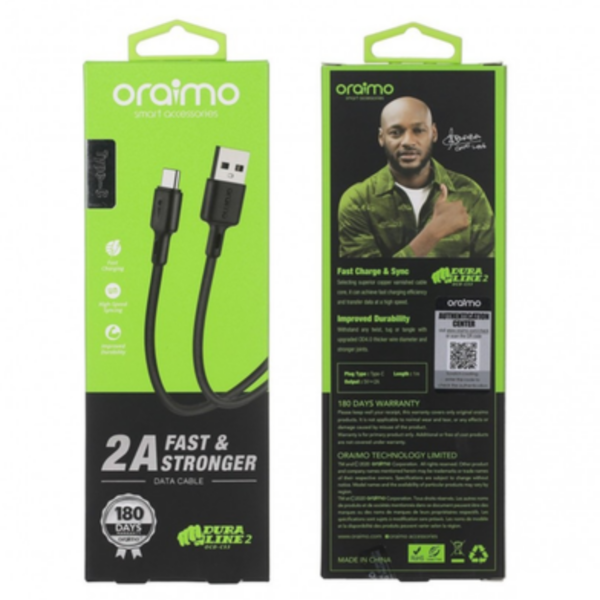 Orimo Fast Charging OCD-C53 2A USB Data Cable Type C - Image 2