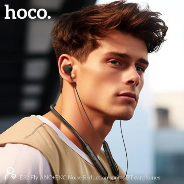 Hoco ES2 Fly ANC+ENC Noise Reduction Sports Bluetooth Earphones - Image 4