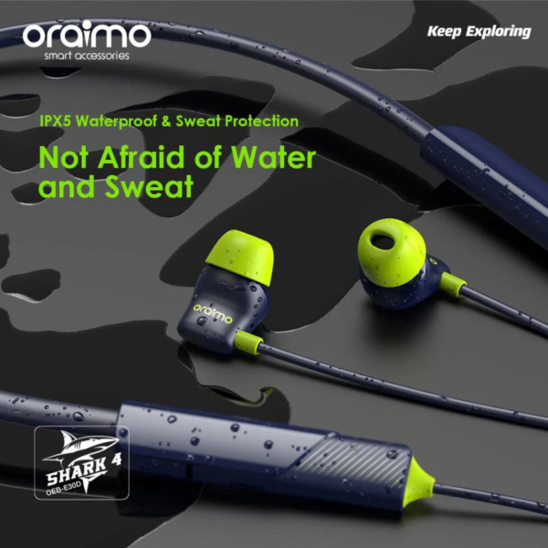 Oraimo Neckband Shark 4 OEB-E30D Wireless Headphones - Image 4