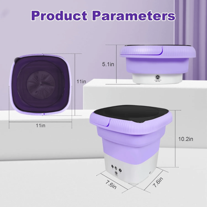 Foldable Portable Washing Machine – 9L - Image 2