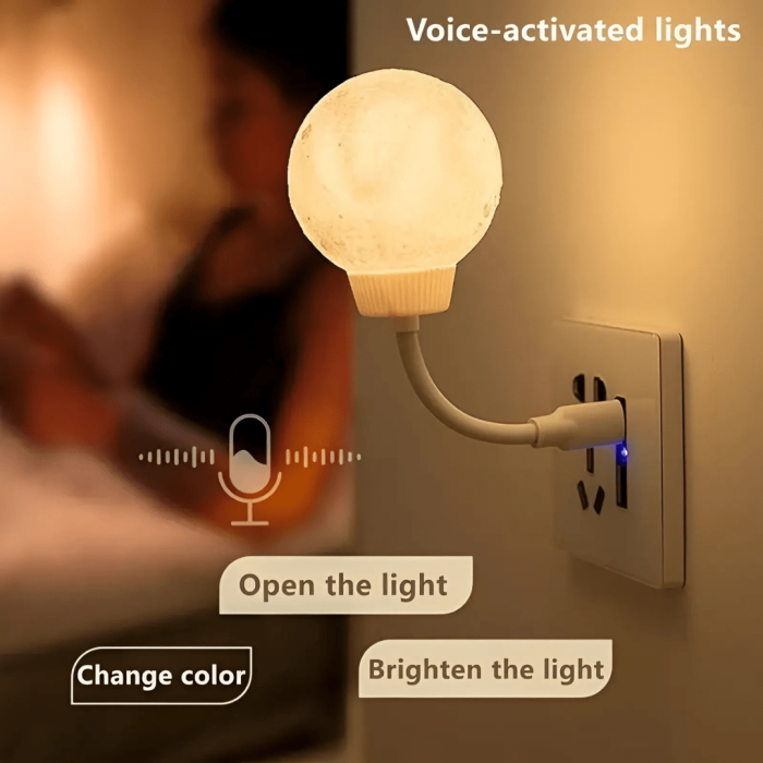 Moon Light Voice Controlled LED Lamp - Image 1