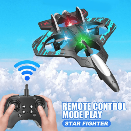 Remote Control Starfighter Drone Plane– Green & Blue