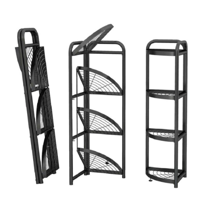 4 layer foldable corner shelves - Image 2